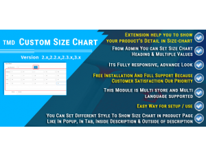Custom Size Chart
